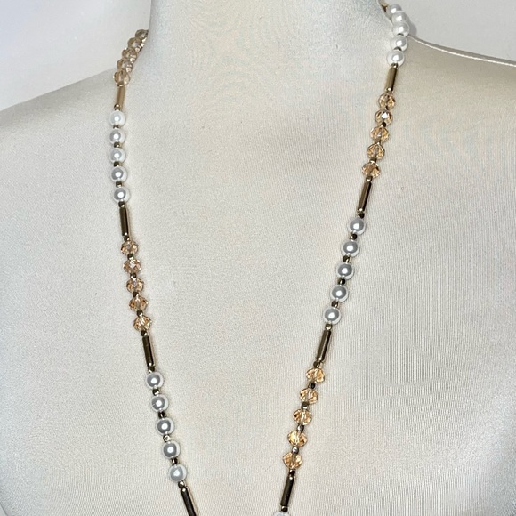 Boho Beaded Pearl Tassel Necklace - Picture 10 of 12